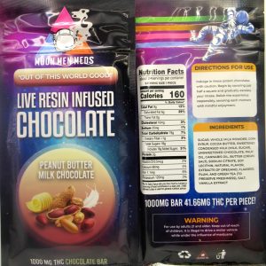 Moon Men Meds Peanut Butter Milk Chocolate Bar