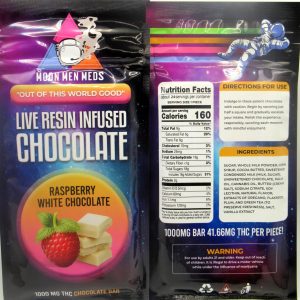 Moon Men Meds Raspberry White Chocolate Bar